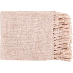 Tilda 59 X 51 Inch Dusty Pink Throw, Rectangle