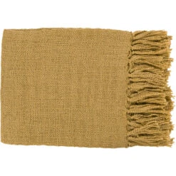 Tilda 59 X 51 Inch Mustard Throw, Rectangle