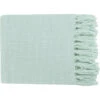 Tilda 59 X 51 Inch Ice Blue Throw, Rectangle -Tristen shop tid009 5951