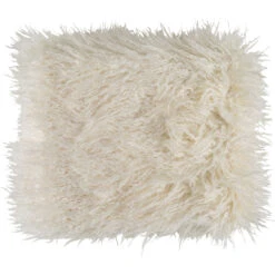 Kharaa 60 X 50 Inch Cream Throw, Rectangle