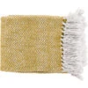 Trina 60 X 50 Inch Mustard Throw, Rectangle -Tristen shop trr4000 5060
