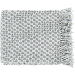 Trestle 60 X 50 Inch Light Blue Throw, Rectangle