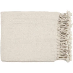 Turner 60 X 50 Inch Light Beige Throw, Rectangle