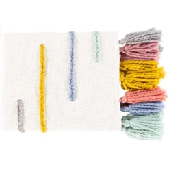 Tybee 60 X 50 Inch Ivory/Sea Foam/Olive/Denim/Rose/Sky Blue Throws, Rectangle